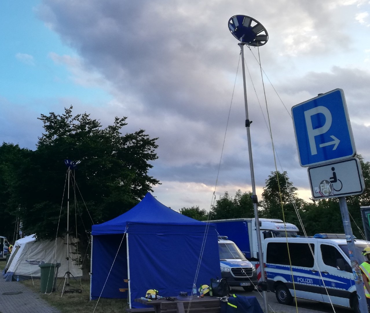 THW OV Trier Amtshilfe für Bundespolizei